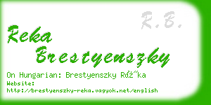 reka brestyenszky business card